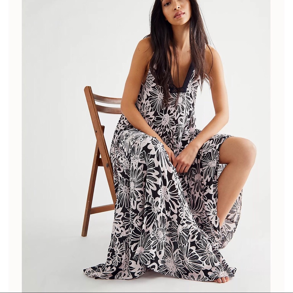 Free People Tiers For You Maxi Slip Dress